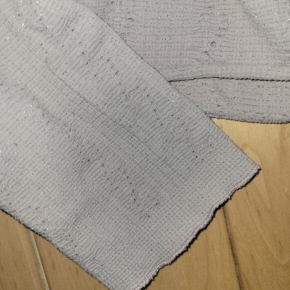 Free People Intimately Light Lavender Waffle Knit Top | Size XS | EUC - Picture 3 of 4